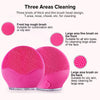 Ultrasonic Vibration Facial Cleansing Silicone Brush