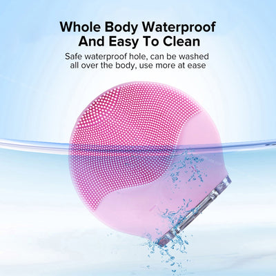 Ultrasonic Vibration Facial Cleansing Silicone Brush