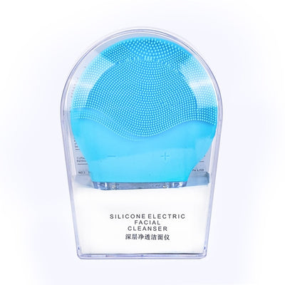 Ultrasonic Vibration Facial Cleansing Silicone Brush