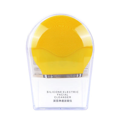 Ultrasonic Vibration Facial Cleansing Silicone Brush