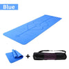 TPE Yoga Mat with Position Line – 183 x 61CM