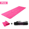 TPE Yoga Mat with Position Line – 183 x 61CM