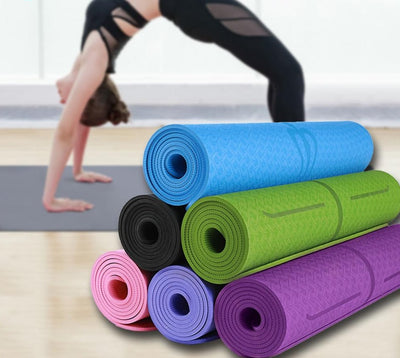 TPE Yoga Mat with Position Line – 183 x 61CM