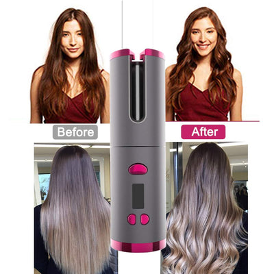 Cordless Two-Way Hair Curler