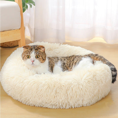 Ultra Soft Plush Donut Bed for Pet Dogs