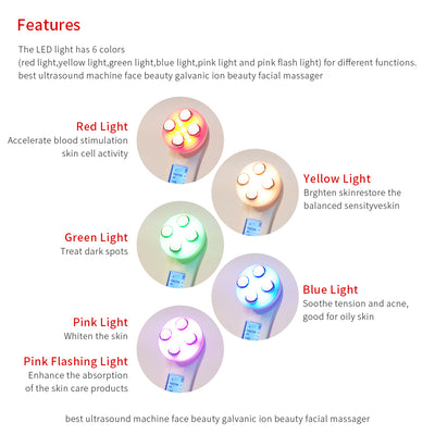 LED Phototherapy Skin Care Face Lifting Device